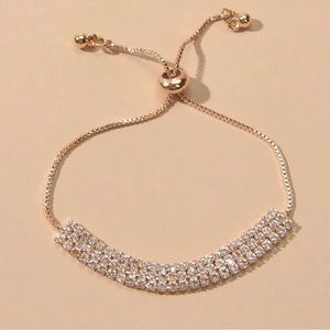 Rhinestone Adjustable Bracelet